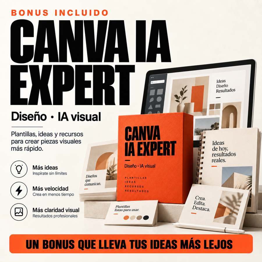 Mockup de Canva IA Expert