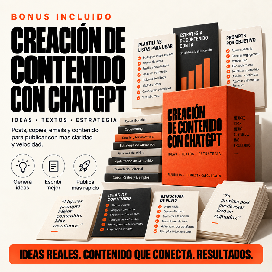 Mockup de Creación de contenido con ChatGPT