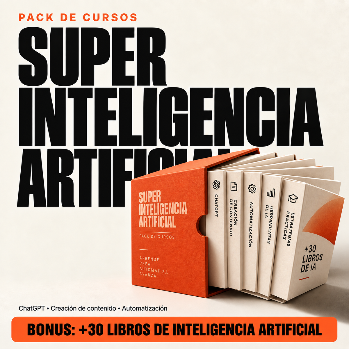 Mockup principal del Super Pack de Inteligencia Artificial