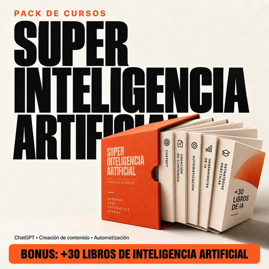 Super Pack de Inteligencia Artificial 🚀 (+20.000 Prompts y BONUS de +30 Libros)
