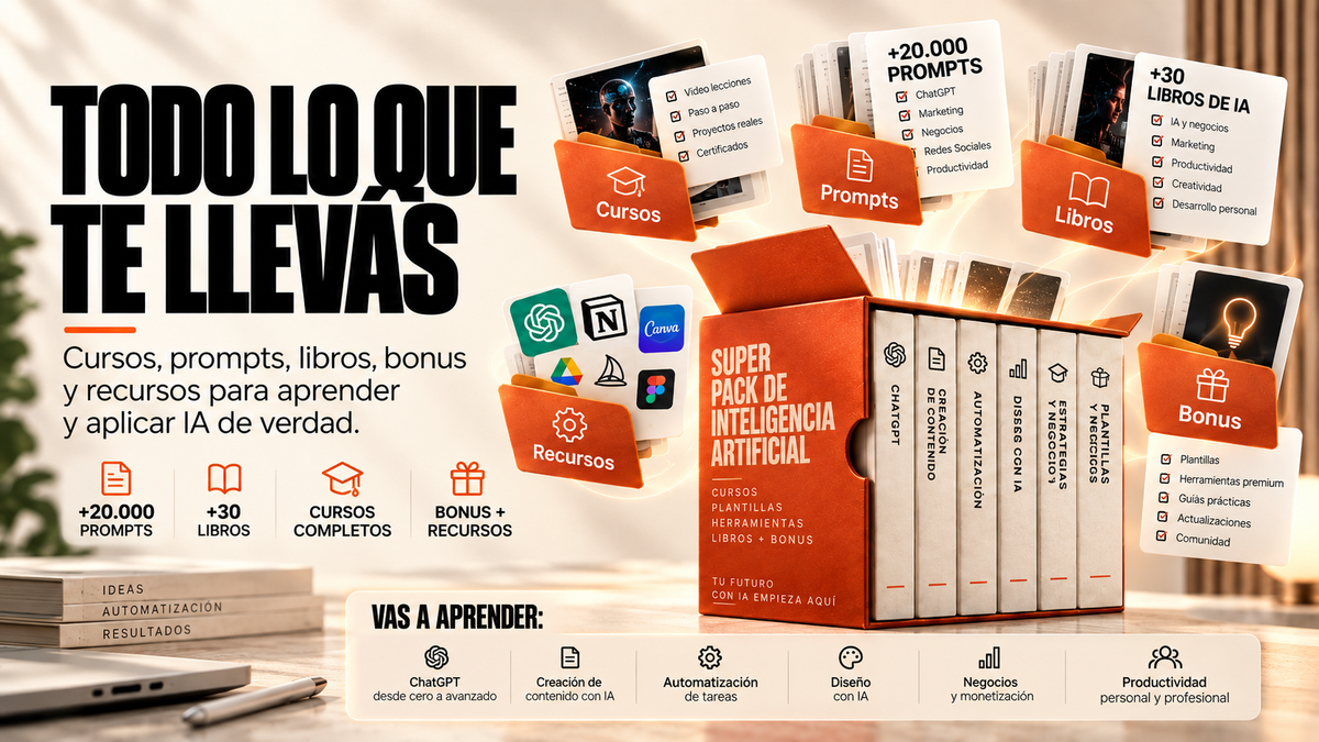 Vista previa del Super Pack de Inteligencia Artificial